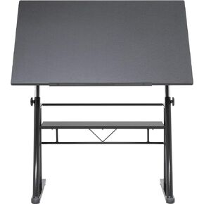 STUDIO DESIGNS Zenith Craft Desk Drafting Table، أعلى قابل للتعديل صياغة طاولة الرسم الحرفية طاولة الرسم مكتب هواية طاولة الكتابة مكتب مكتب الاستوديو، أسود، 13340 in Kuwait