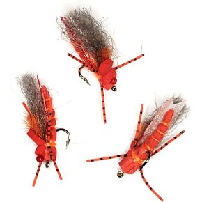Project Cicada - Pack of 3 - Terrestrial Dry Fly Attractor - Unsinkable Foam - Dropper Rig - Flyfish for Trout Bass Bluegill Crappie and Other Gamefish