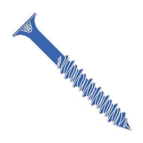 Shorpioen 20-Pack 1/4 x 3 1/4 Phillips Flat Concrete Screw * Drill Bit NOT Included * Blue Perma Seal BC-1452CNPF