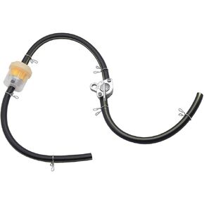 Gonfren Gas Fuel Oil Filter Clamps Kits, Fuel Hose Inline Fuel Shut Off Valve Petcock Petcock Petrol Switch for ATV Go Karts Motorcycle Dirt Bike Mini Bike 50cc 70cc 110cc 125cc 150cc 250cc