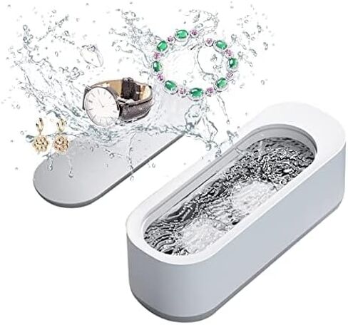 Ultrasonic Jewelry Cleaner - Protable Professional Ultrasonic Cleaner Machine for Jewelry, Ring, Silver, Retainer, Eyeglass, Watches, Coins in Kuwait