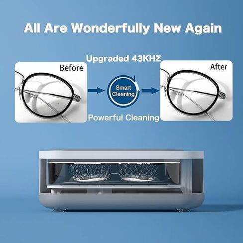 Ultrasonic Jewelry Cleaner - Protable Professional Ultrasonic Cleaner Machine for Jewelry, Ring, Silver, Retainer, Eyeglass, Watches, Coins in Kuwait