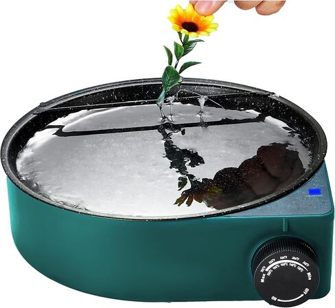 Floral Glue Pot Skillet for Crafts, Temperature Control Gage 212°F-392°F, 8.25in diameter, Melting Pot for Glue Sticks Pellets and Beads with Degumming Stick in Saudi Arabia