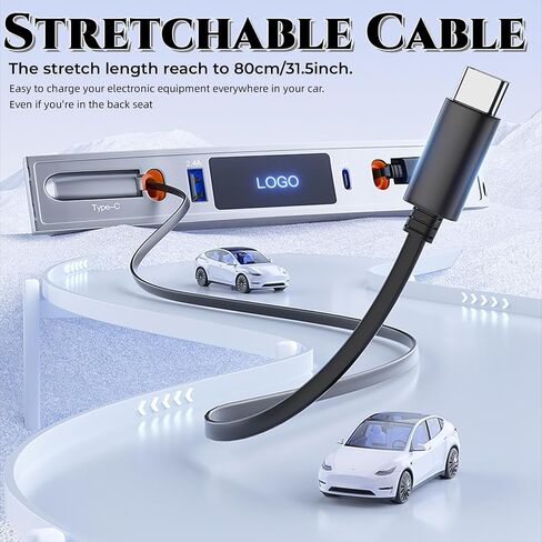 محور SETLUX Tesla USB لطراز Tesla 3 Model Y 2023 2022 2021، محطة إرساء Tesla للشحن السريع لوحدة التحكم المركزية ملحقات Tesla الداخلية in Saudi Arabia