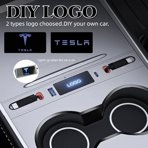 محور SETLUX Tesla USB لطراز Tesla 3 Model Y 2023 2022 2021، محطة إرساء Tesla للشحن السريع لوحدة التحكم المركزية ملحقات Tesla الداخلية in Saudi Arabia