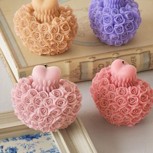 3 Pack Egg & Animal Shaped Resin & Silicone Molds - 3D Candle & Soap Mold Set for Table Decoration in Kuwait