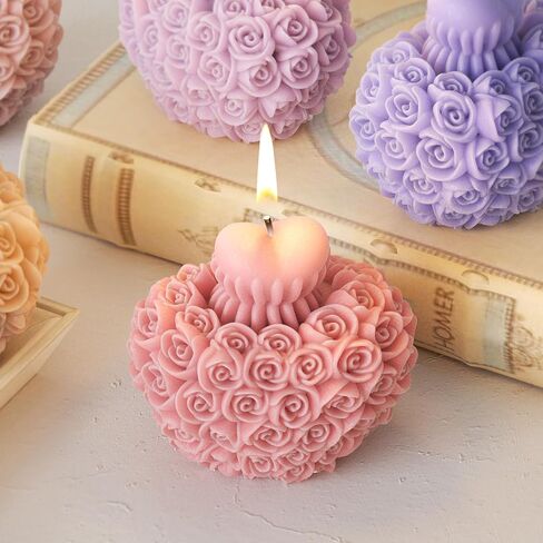3 Pack Egg & Animal Shaped Resin & Silicone Molds - 3D Candle & Soap Mold Set for Table Decoration in Kuwait