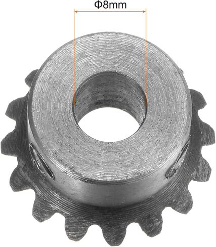 2pcs Bevel Gear 1M 16 Teeth 10mm Shaft Hole 1:1 Tapered Bevel Pinion Gear 45# Steel 1.5 Module 90 Degree Steering Gear, for Hardware Mechanical Rotation in Saudi Arabia