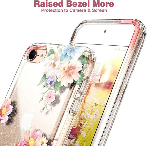 حافظة IDweel لجهاز iPod Touch الجيل السابع، حافظة ممتصة للصدمات مدمجة في واقي شاشة شديد التحمل للحماية الكاملة غطاء هجين مقاوم للصدمات لجهاز iPod Touch 5/6/7th Generation، أزرق in Kuwait