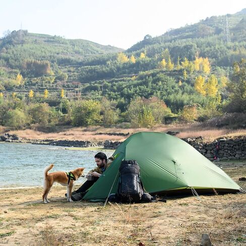 خيمة Naturehike Cloud Up قائمة بذاتها لشخصين على الظهر خيمة تخييم خفيفة من النايلون بطبقة مزدوجة لشخصين in Kuwait