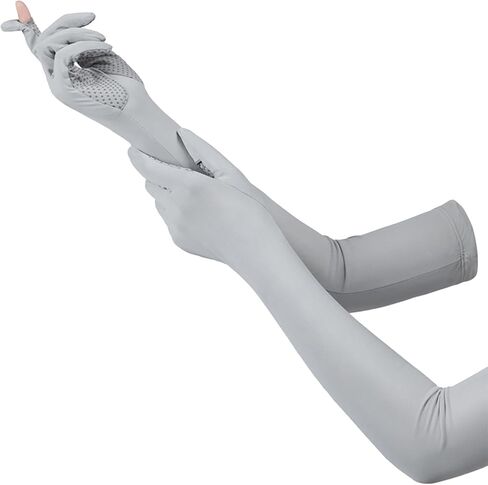 قفازات Bawnhaw للأشعة فوق البنفسجية للوقاية من الشمس للنساء، قفازات قيادة صيفية لتبريد الذراع، أصابع كاملة، غير قابلة للانزلاق، شاشة لمس لركوب الدراجات في الهواء الطلق in Kuwait