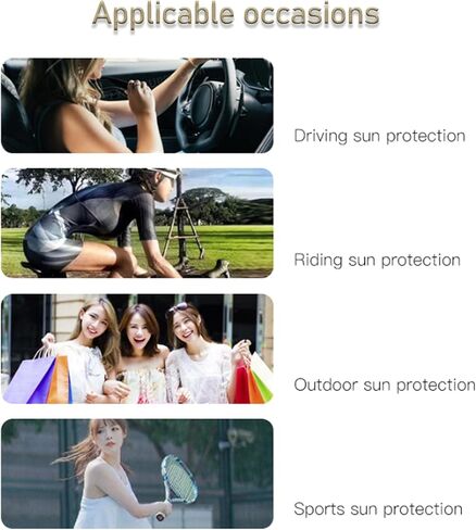 قفازات Bawnhaw للأشعة فوق البنفسجية للوقاية من الشمس للنساء، قفازات قيادة صيفية لتبريد الذراع، أصابع كاملة، غير قابلة للانزلاق، شاشة لمس لركوب الدراجات في الهواء الطلق in Kuwait