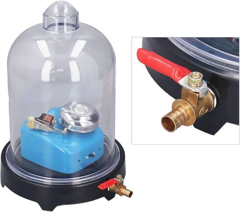 Vacuum Bell Jar, Vacuum Chamber with Pump, Laboratory Plastic Jar Sound Physics Scientific Experimental Tool for Sound Propagation Experiment in Saudi Arabia