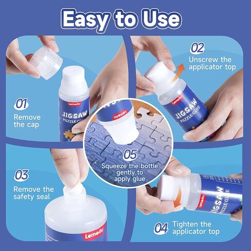 Jigsaw Puzzle Glue for 1000/1500/3000 Pieces Puzzles, Non-Toxic PVA Glue, Adhesive Glue, Quick Dry,120ML,1 Pack in Saudi Arabia