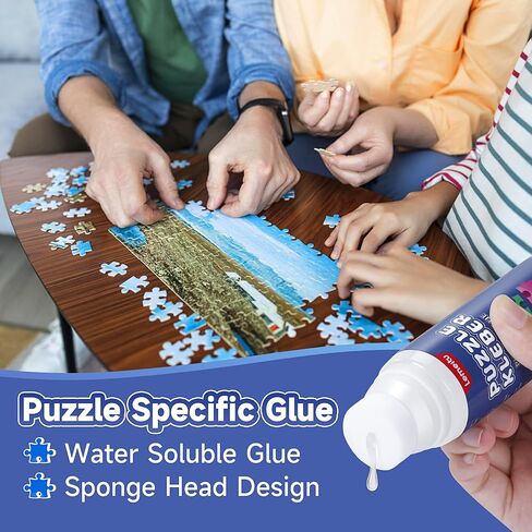 Jigsaw Puzzle Glue for 1000/1500/3000 Pieces Puzzles, Non-Toxic PVA Glue, Adhesive Glue, Quick Dry,120ML,1 Pack in Saudi Arabia