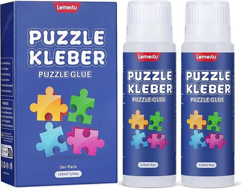 Jigsaw Puzzle Glue for 1000/1500/3000 Pieces Puzzles, Non-Toxic PVA Glue, Adhesive Glue, Quick Dry,120ML,1 Pack in Saudi Arabia