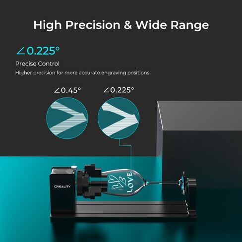 Creality Rotary Kit Pro, Laser Rotary Roller 3 in 1 Multi-Function Engraving Accessories for Laser Engraver, Jaw Chuck Rotary for Engraving Wine Glass, Baseball Bat, Ring and Most Cylindrical Objects in Saudi Arabia