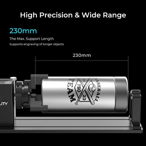 Creality Rotary Kit Pro, Laser Rotary Roller 3 in 1 Multi-Function Engraving Accessories for Laser Engraver, Jaw Chuck Rotary for Engraving Wine Glass, Baseball Bat, Ring and Most Cylindrical Objects in Saudi Arabia