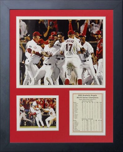 مجموعة صور مؤطرة من Legends Never Die 2002 Los Angeles Angels of Anaheim Champions، مقاس 11 × 14 بوصة in Saudi Arabia