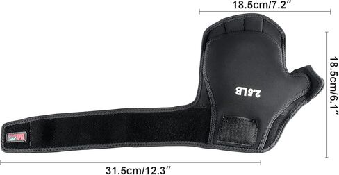 Weighted Hand Gloves 5lb(2.5lb Each), Soft Iron Fitness Gloves, Washable, for Gym Boxing Swimming Strength Training in Kuwait