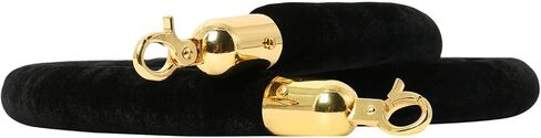 YaeGarden 2-Pack Velvet Stanchion Rope 6.5Ft Stanchion الطابور حاجز حبل مخملي حبل التحكم في الحشود حبل حاجز (أسود) in Saudi Arabia