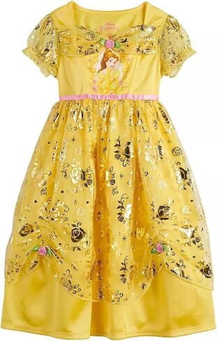 Disney Girls' Fantasy Gown Nightgown (Deluxe Foil Belle, 5T) in Saudi Arabia