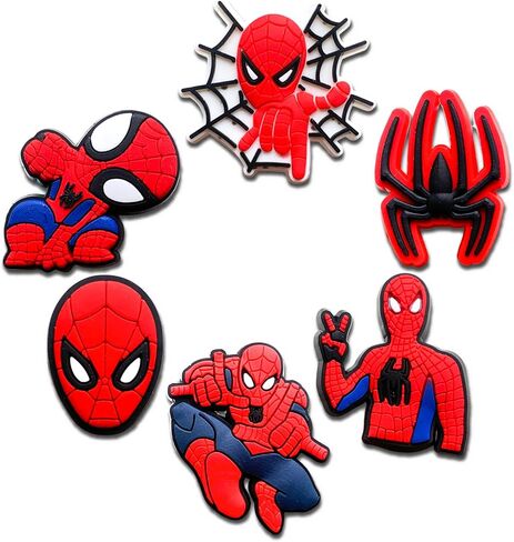 LFAND Superhero Shoe Charms for Clog Sandals Decoration, Cartoon Hero Shoes Decoration Accessories for Kid Boy Girl Party Favor Gifts in Saudi Arabia