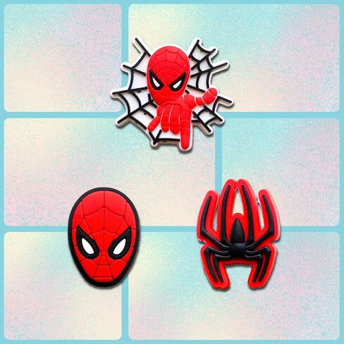 LFAND Superhero Shoe Charms for Clog Sandals Decoration, Cartoon Hero Shoes Decoration Accessories for Kid Boy Girl Party Favor Gifts in Saudi Arabia