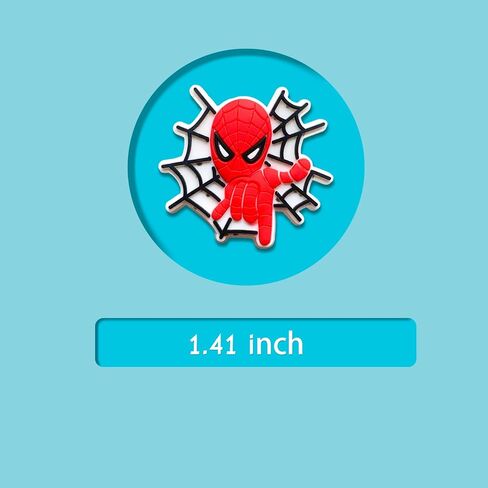 LFAND Superhero Shoe Charms for Clog Sandals Decoration, Cartoon Hero Shoes Decoration Accessories for Kid Boy Girl Party Favor Gifts in Saudi Arabia