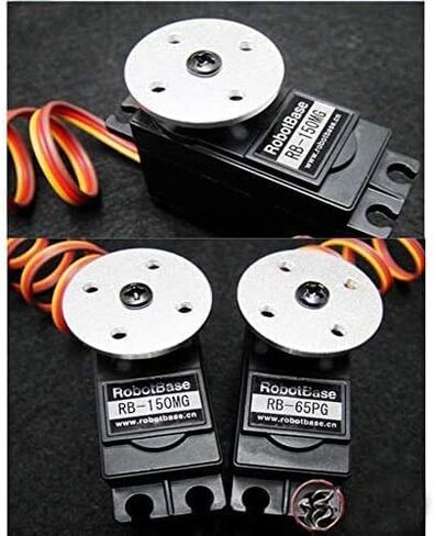 سبائك الألومنيوم المؤازرة الأسلحة المؤازرة القرن روبوت الذراع ل RC نموذج سيارة روبوت قارب طائرة 25T 5 قطعة الفضة in Kuwait