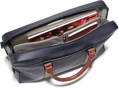 Cole Haan Triboro Briefcase, Navy/New British Tan in Saudi Arabia