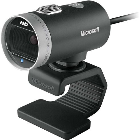 Microsoft LifeCam Cinema Webcam for Business - Black with built-in noise cancelling Microphone, Light Correction, USB Connectivity, for video calling on Microsoft Teams/Zoom, Windows 8/10/11 in Saudi Arabia