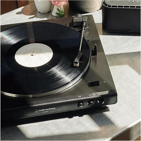 Audio-Technica AT-LP60XBT Bluetooth Stereo Turntable (Black) Bundle with 3' Powered Bluetooth Studio Monitors - Pair (2 Items) in Saudi Arabia