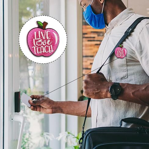 YAZMEEN Funny Black Cat Retractable Badge Reel with Alligator Clip I Don't Know I Just Work Here ID Card Badge Holder Funny Silver Glitter Badge Reel Gift for Office Worker Nurse Doctor Teacher in Kuwait