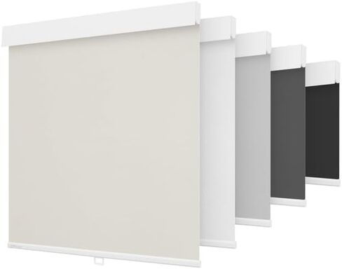 Forsisco Blackout Shades, Window Shades, Easy to Install, Shades for Indoor Windows, Indoor Window Roller Shades, Thermal Insulation Noise Reduction 100% Blackout, for Home and Office White 35x72 in Saudi Arabia
