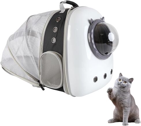 Parhjiv Cat Backpack Carrier, Back Expandable Cat Bubble Backpack for Cats Kitten Small Puppy, Airline Approved Cat Bubble Backpack, Space Capsule Astronaut Cat Carrier in Saudi Arabia