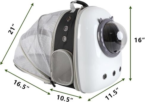 Parhjiv Cat Backpack Carrier, Back Expandable Cat Bubble Backpack for Cats Kitten Small Puppy, Airline Approved Cat Bubble Backpack, Space Capsule Astronaut Cat Carrier in Saudi Arabia