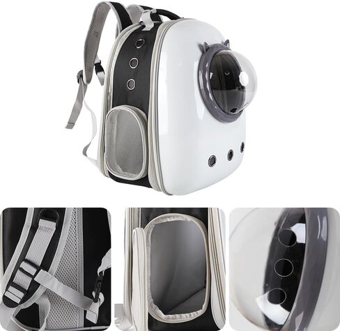 Parhjiv Cat Backpack Carrier, Back Expandable Cat Bubble Backpack for Cats Kitten Small Puppy, Airline Approved Cat Bubble Backpack, Space Capsule Astronaut Cat Carrier in Saudi Arabia