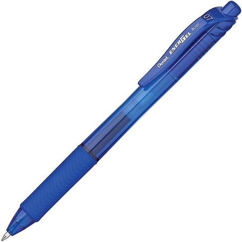 Pentel EnerGel-X Retractable Liquid Gel Pen, 0.7 mm, Blue, Pack of 12 in Saudi Arabia