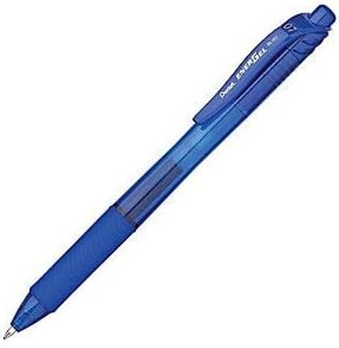 Pentel EnerGel-X Retractable Liquid Gel Pen, 0.7 mm, Blue, Pack of 12 in Saudi Arabia