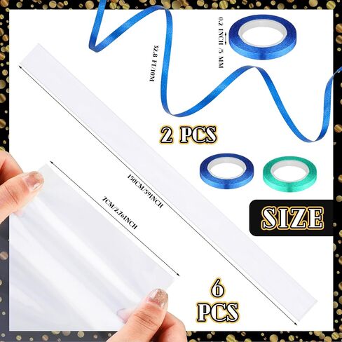 تتضمن مجموعة أدوات تصنيع أنابيب حلوى Lei من Teling Graduation Lei أكياس تخرج Lei مقاس 59 × 4.8 بوصة وشريط هدايا من أنابيب البولي لتغليف هدايا حفلات التخرج DIY صيف هاواي الاستوائي (6 قطع) in Saudi Arabia