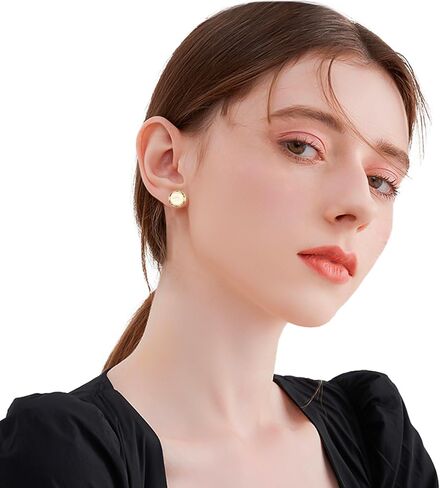 DIVASHE Classic Vogue Minimalist Circle Earrings in Saudi Arabia