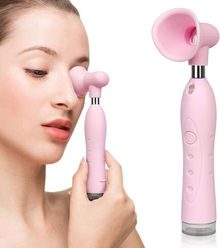 TUUTHWT Ultrasonic Eye Wash Cup, Portable Silicone Eye Wash Kit with Eye Massage Function, Using with Eyewash or Purified Water | Remove Dust | Relieve Eye Fatigue -Pink in Kuwait