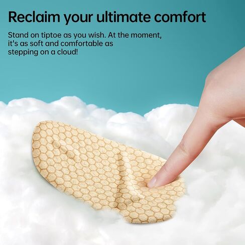 Metatarsal Pads, Heel Inserts for Women, Ball of Foot Cushions Women, (4 Pairs) Heel Pads for Shoes Too Big, High Heel Comfort Pads, Non Slip (Beige) in Saudi Arabia