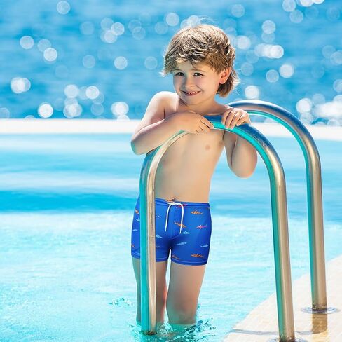 AOMIG Boys Swim Trunks Toddler Boy Swim Shark Children's Swimming Trunks Boys Swim Shorts Kids Quick Dry Beach Board Shorts in Saudi Arabia