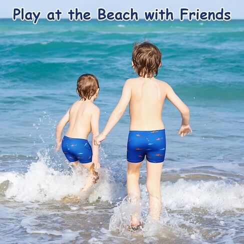 AOMIG Boys Swim Trunks Toddler Boy Swim Shark Children's Swimming Trunks Boys Swim Shorts Kids Quick Dry Beach Board Shorts in Saudi Arabia