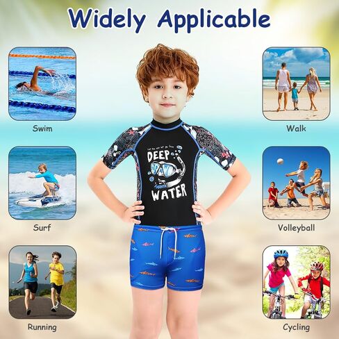 AOMIG Boys Swim Trunks Toddler Boy Swim Shark Children's Swimming Trunks Boys Swim Shorts Kids Quick Dry Beach Board Shorts in Saudi Arabia