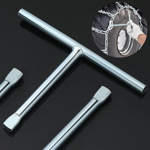 Gisafai Tire Chain Tool T Handle Wrench Alloy Steel with Long Reach for Anti Skid Chain Installation and Disassembly in Saudi Arabia