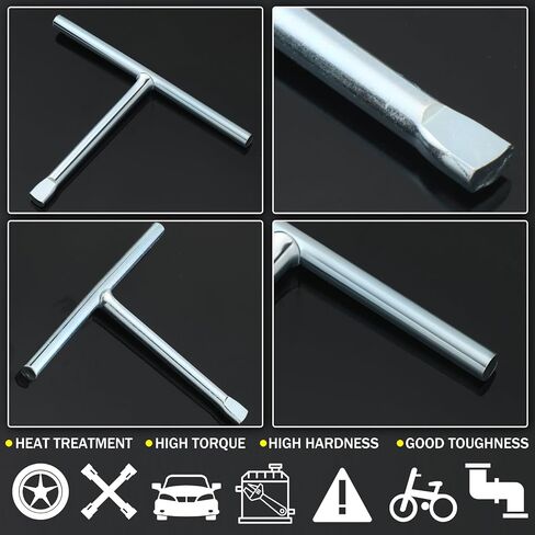 Gisafai Tire Chain Tool T Handle Wrench Alloy Steel with Long Reach for Anti Skid Chain Installation and Disassembly in Saudi Arabia