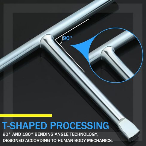 Gisafai Tire Chain Tool T Handle Wrench Alloy Steel with Long Reach for Anti Skid Chain Installation and Disassembly in Saudi Arabia